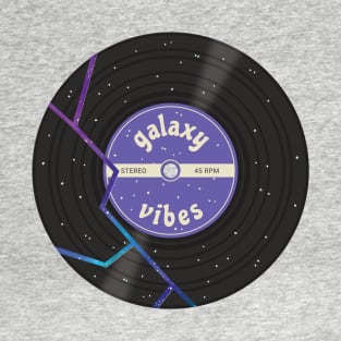 Galaxy Vibes Vinyl Record T-Shirt